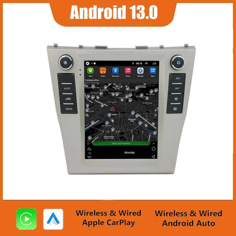 

Android 13 9.7inch Vertical Screen Stereo For Toyota Camry 2006 2007 2008-2011 Multimedia Player 2Din Navigation Stetreo Speaker