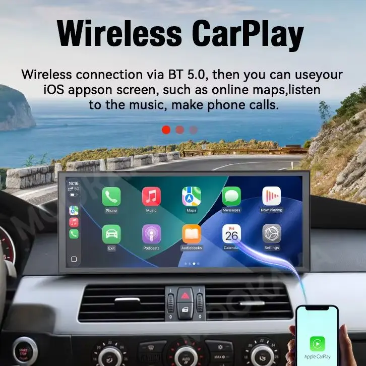 12.3 Inch Car Radio Stereo For BMW X3 F25 2011‑2017 Multimedia Player GPS Wireless CarPlay Head Unit DSP Plug and Play Linux