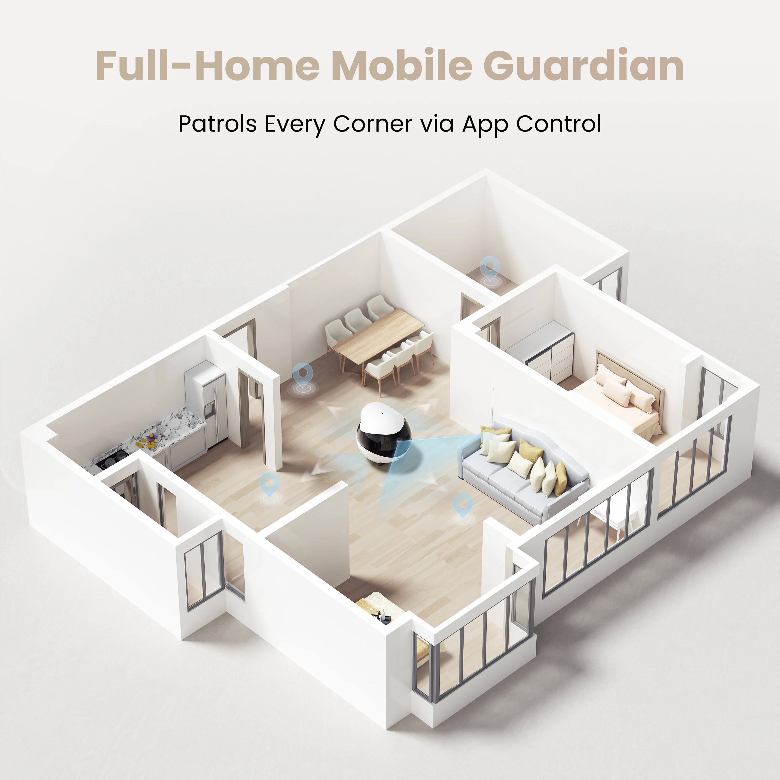 Enabot EBO AIR 2 กล้องรักษาควา - Home Security Robot Dog บทวิจารณ์และราคา