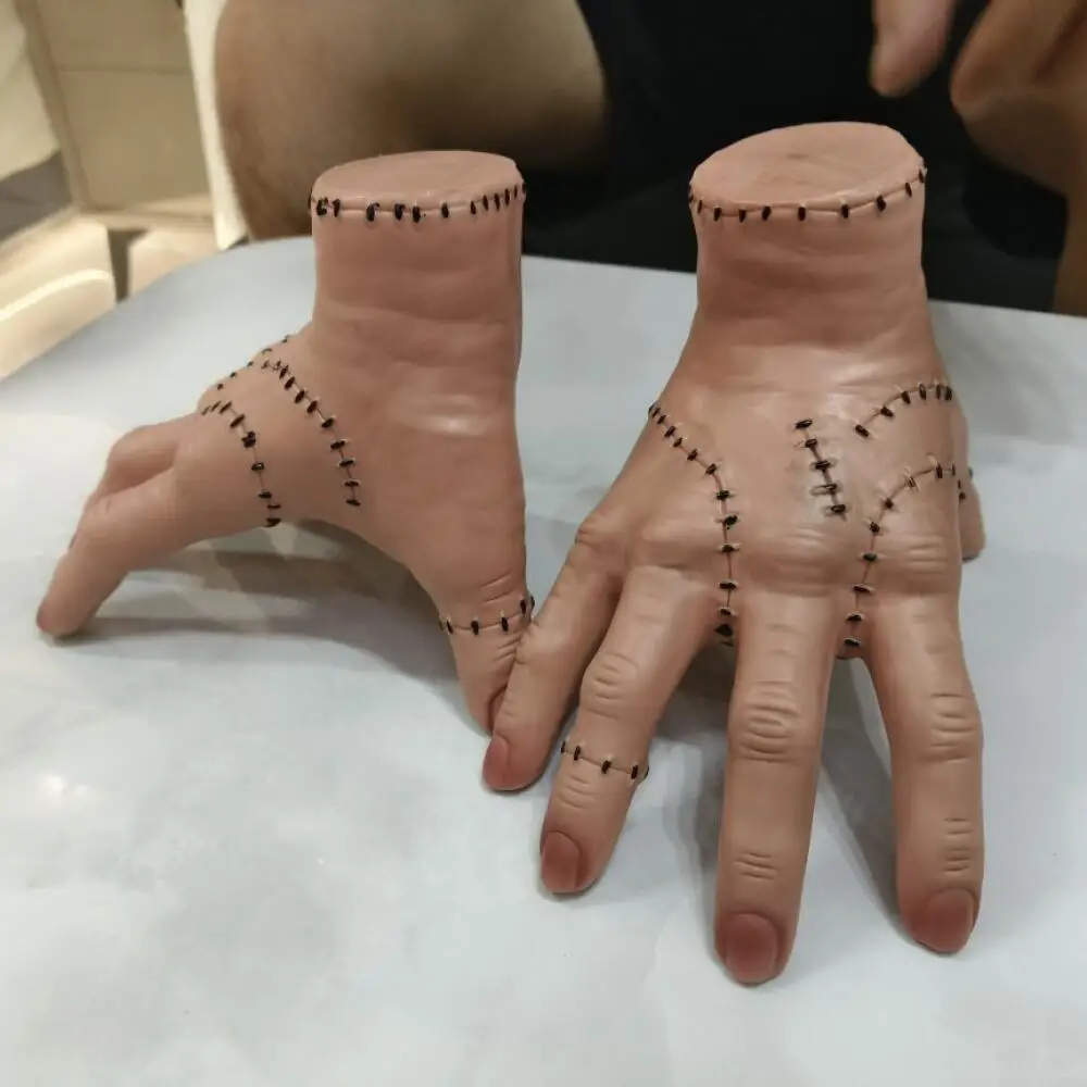 1/2/3PCWednesday Addams تأثيري نموذج اليد Addams الأسرة هالوين زي حفلة الدعائم مخيف المزحة لعبة سيارة مكتب الزينة