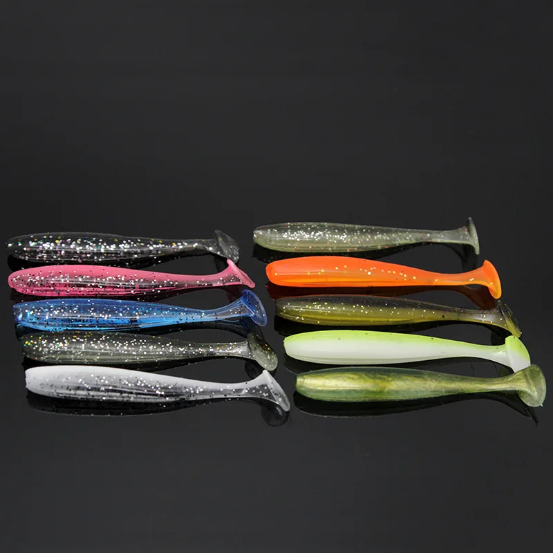 10pcs/Lot Soft Lures Silicone Bait  5.5/6.3/7/9/12cm Goods For Fishing Sea Fishing Pva Swimbait Wobblers Artificial Tackle