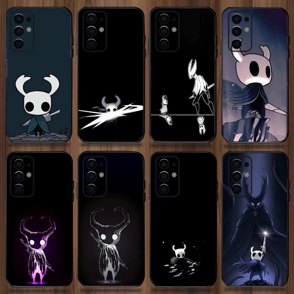 

H-Hollow Knight Phone Case For Samsung Galaxy A13,A21s,A22,A31,A32,A52,A53,A71,A80,A91 Soft Black Cover