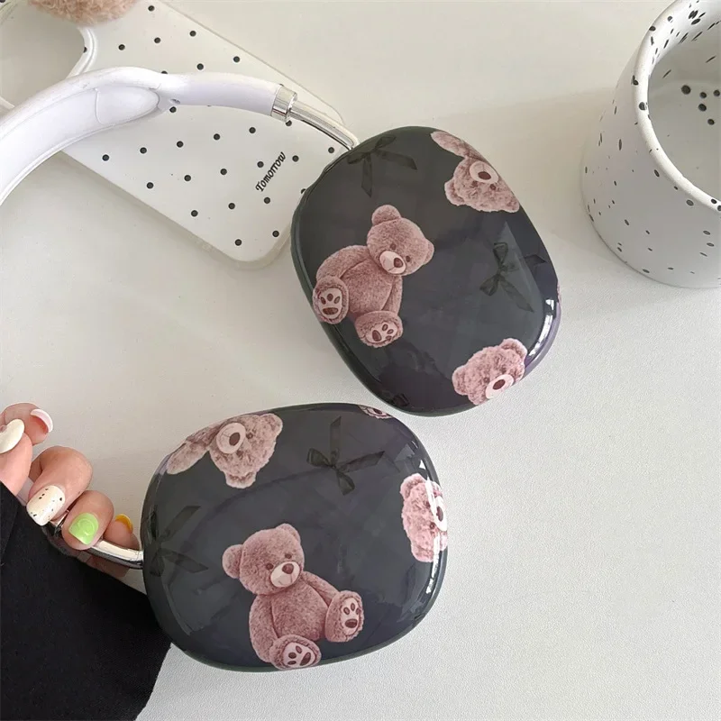 

Cute Bear Case for AirPods Max Protective Headset Headphone Airpod Max Case Cover