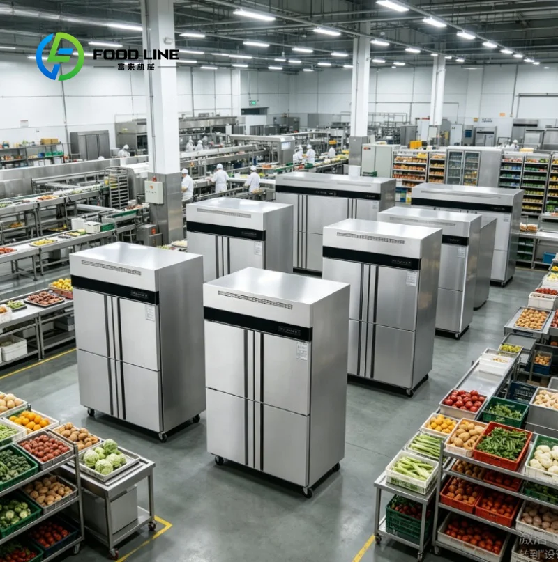 Customize  Refrigerator Chiller Display Cooler Cabinet Quick Freeze Unit Energy Saving Solution for Food Storage