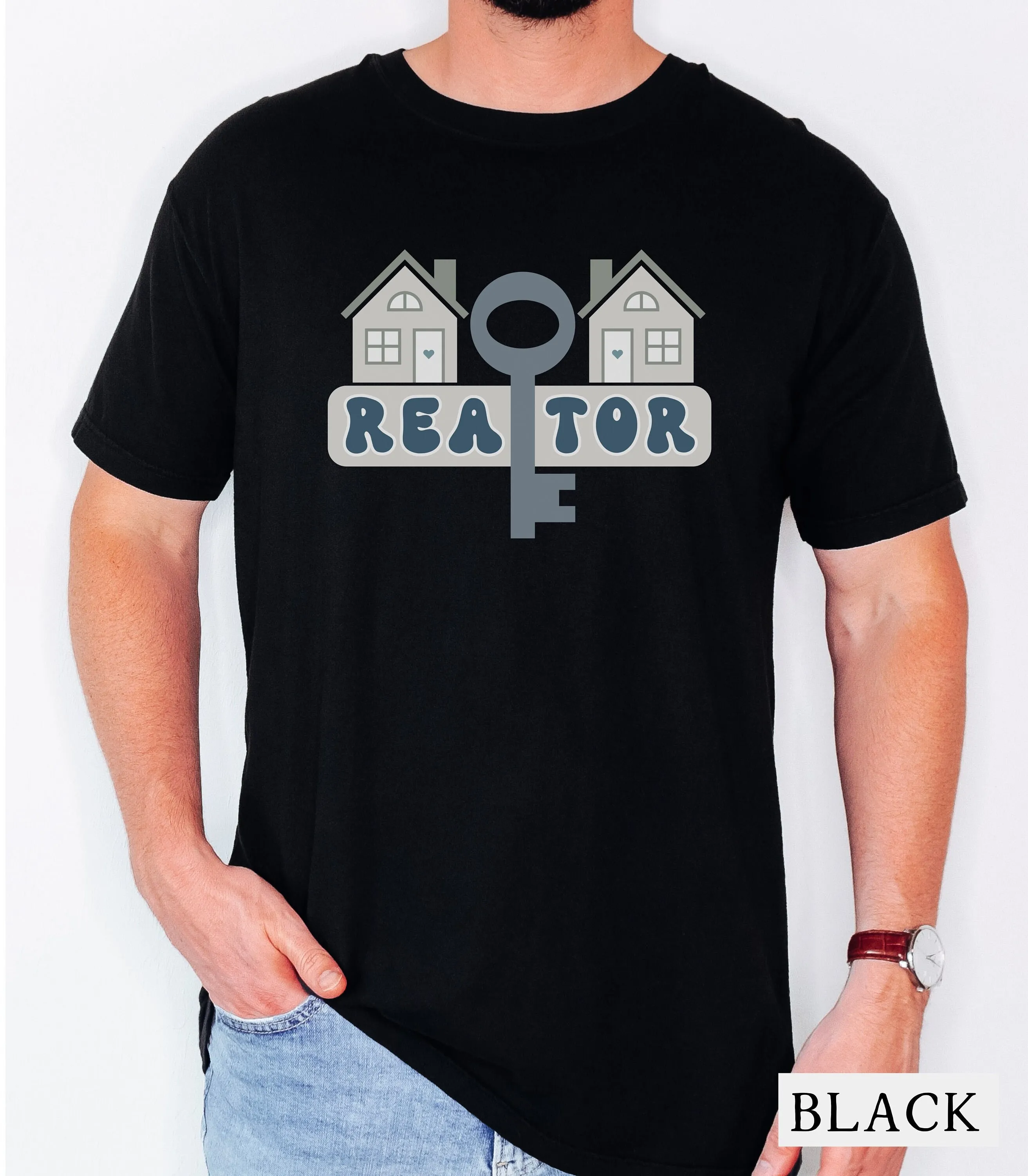 Realtor T Shirt For Real Estate Agents House Key Perfect Realtors Agent Marketing