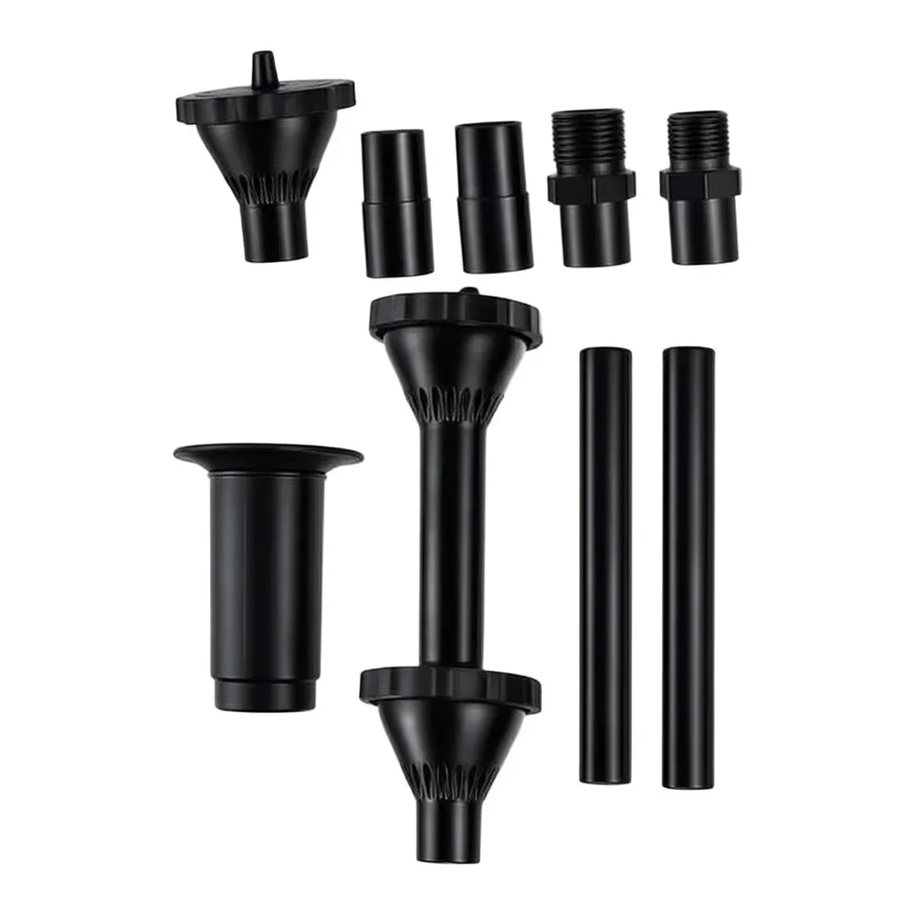 Adjustable Water Jets Fountain Nozzle Set Submersible Pump Compatible Plastic Construction For Decorative Water Effects