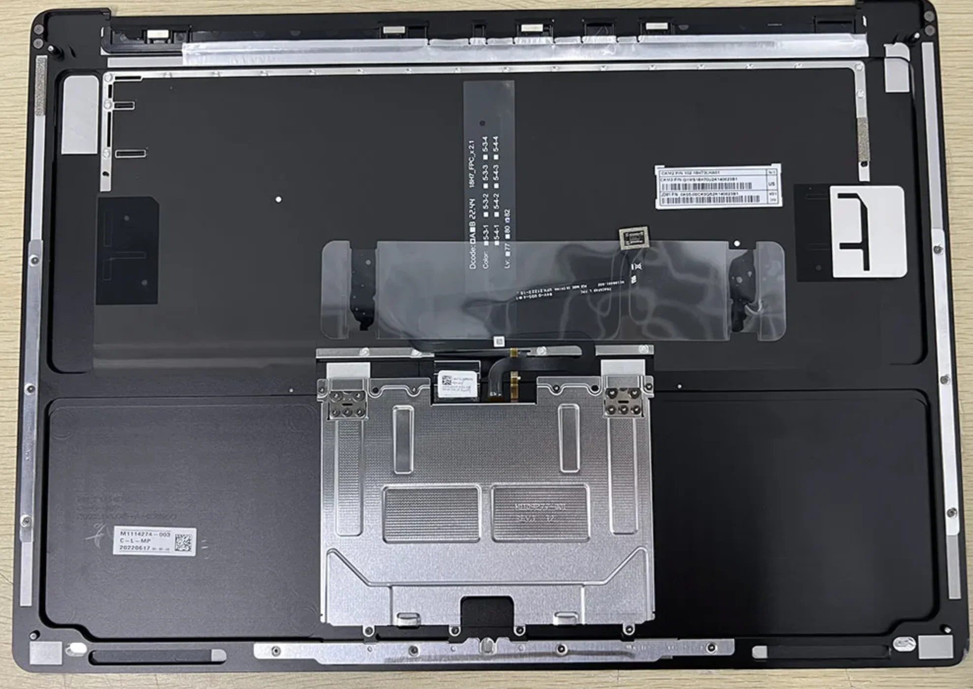 Metal keyboard For Microsoft Surface Laptop 3 15 inch Keyboard Topcase Backlight Trackpad Assembly panel complete