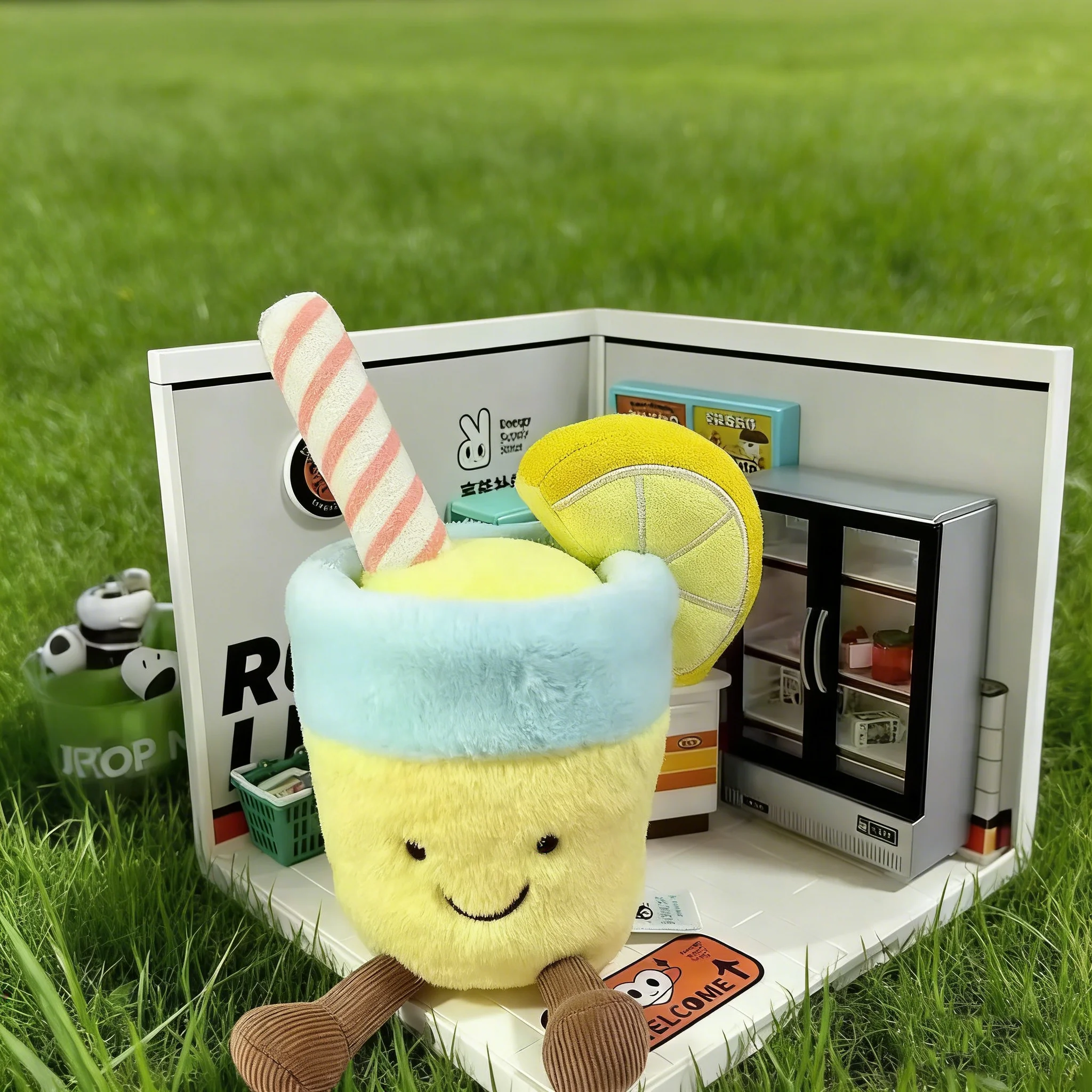 Breloczek z serii Jelly Fun, urocza pluszowa zabawka, przytulanka, zabawka uspokajająca, prezent na festiwal, rozmiar S