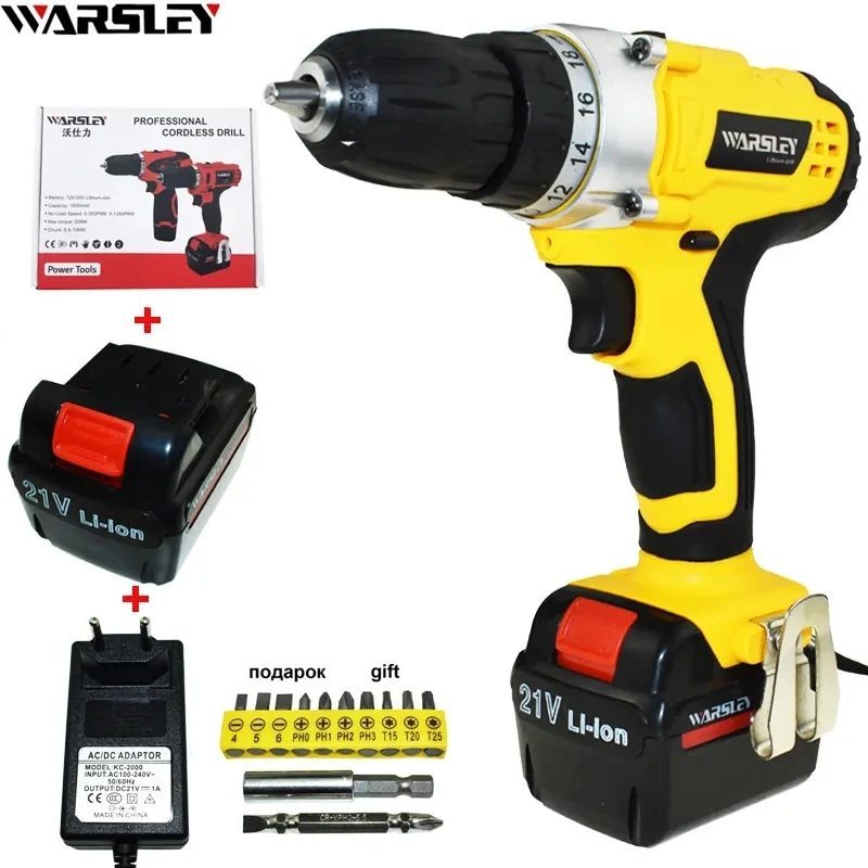 21v Battery Drill Cordless Drill Power Tools Electric Drill Electric Screwdriver Electric Screwdriver Mini Electric Drilling