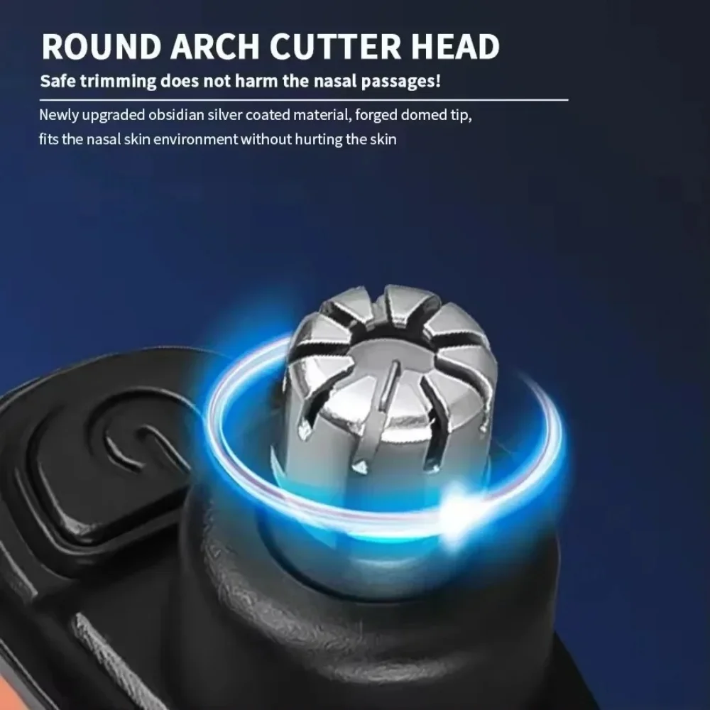 Electric Nose Ear Hair Trimmer Mini Compact Portable USB C Fast Charging Rechargeable Men Facial Hair Removal Grooming Clipper image 2
