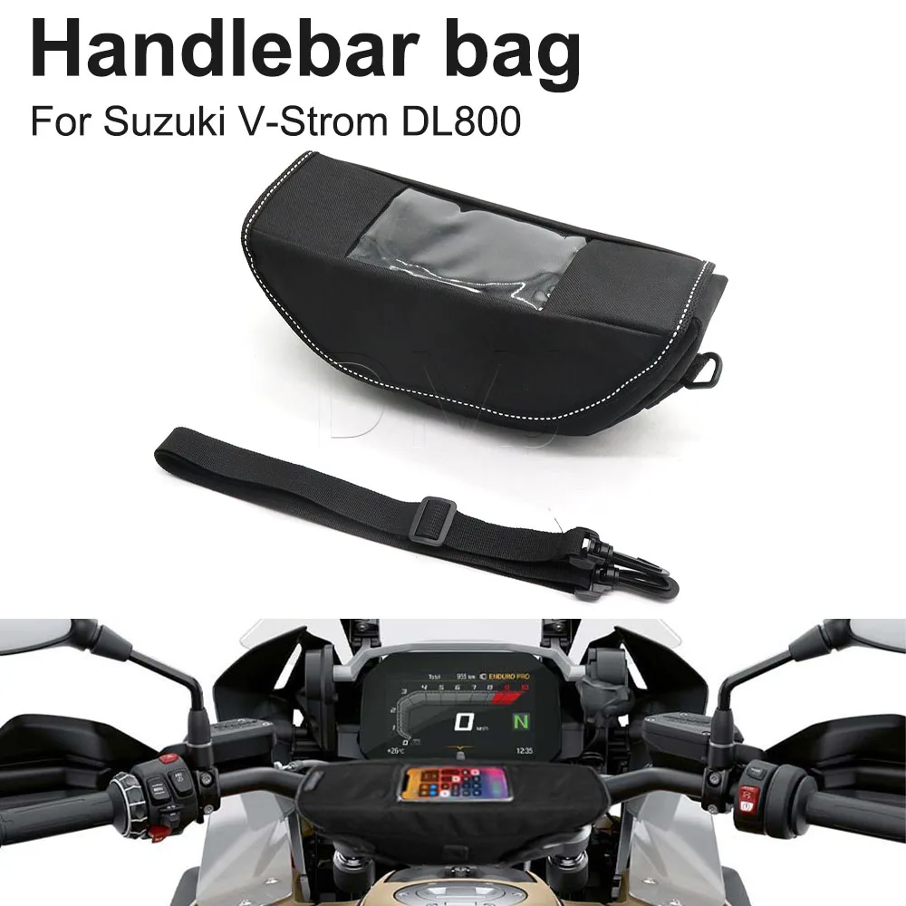 Motorcycle Handlebar Travel Bag Motorcycle Waterproof And Dustproof Handlebar Storage Bag For Suzuki V-Strom DL 800 DL800