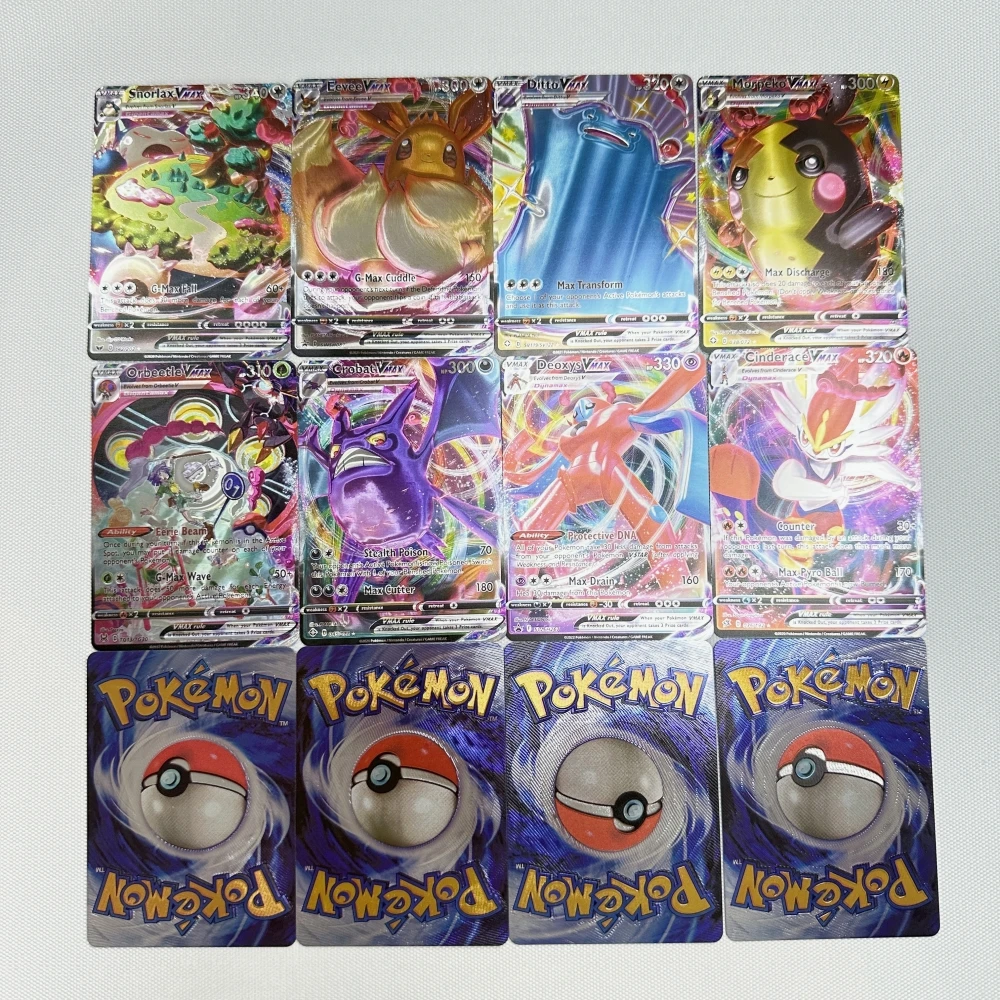 2024 Pokemon  Shining Cat Eye Elf Card English Vmax Gx  Pikachu Trading Game Collection Battle Anniversary  Christmas Presen