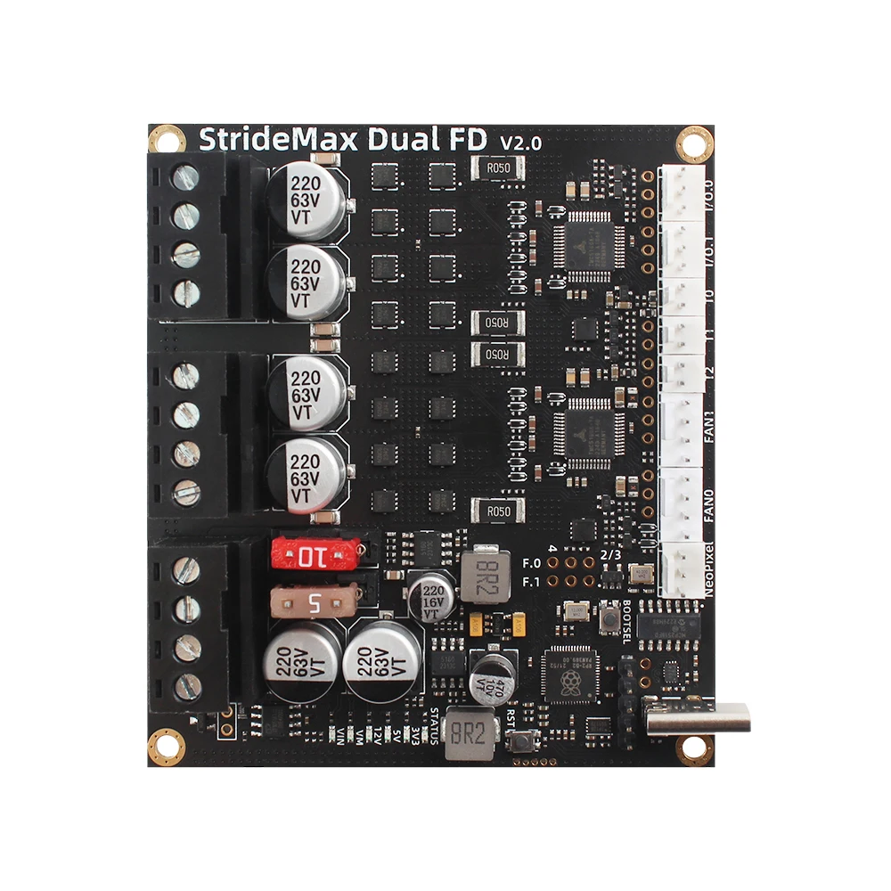 FYSETC StrideMax Daul FD Motherboard with Dual TMC5160 60V Support RP2040 MCU Klipper & RRF for Voron VZ 3D Printers Board