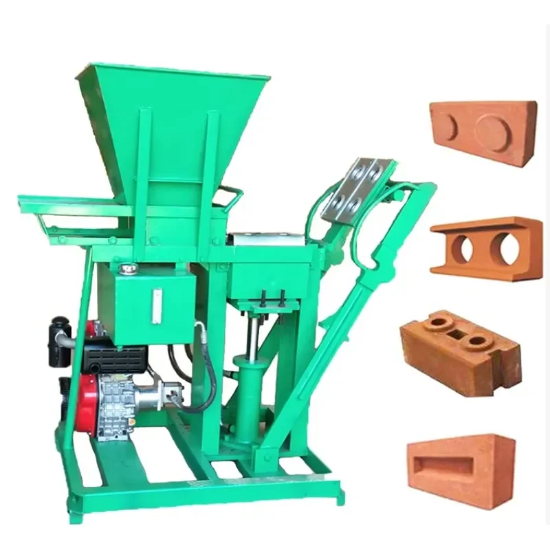 SY2-25 Hydraulic Press Small Clay Block Interlocking Brick Making Machine Sold China Interlocking Brick Machine