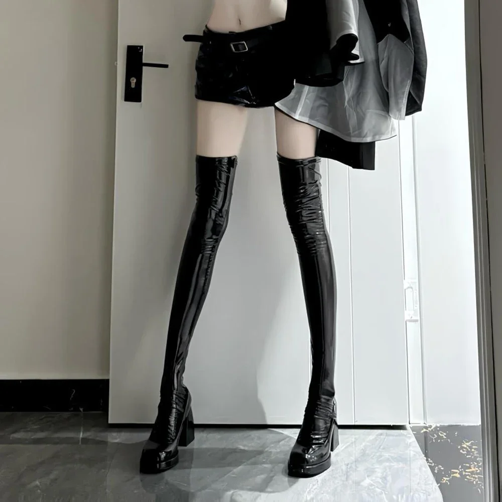 2025 Anime Yofukashi No Uta Nanakusa Nazuna Cosplay Costume Women Vampire Sexy Leather Short Stockings Uniform Halloween Clothes