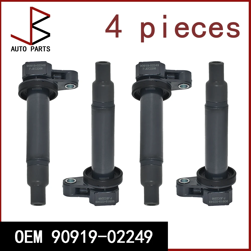 

4 шт. OEM 90919-02249 9091902249 90919-02230 UF230 UF493 Катушки зажигания для Lexus GS430 LS430 Toyota 4Runner Tundra Sequoia