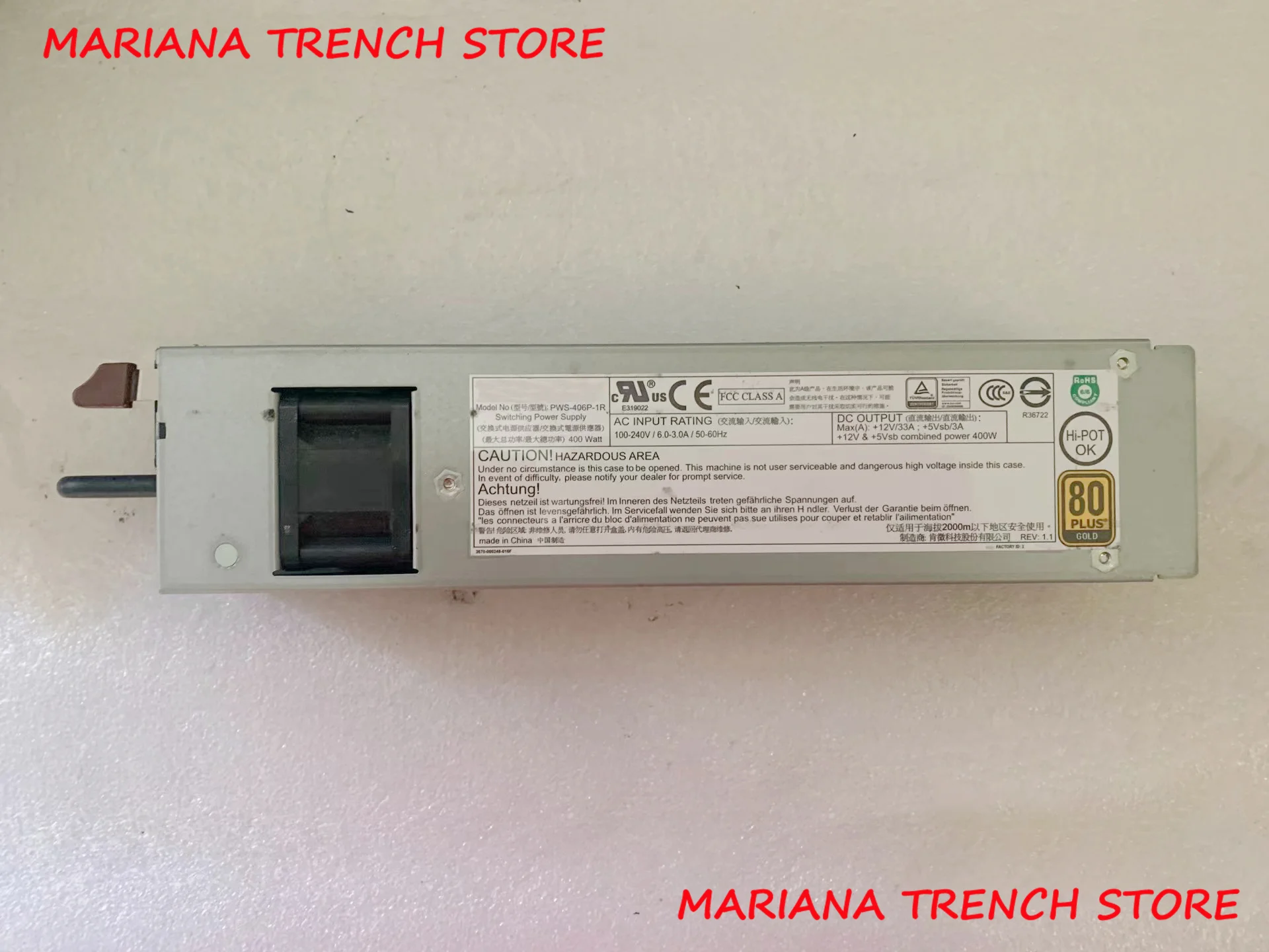 

PWS-406P-1R для резервного источника питания Supermicro 400W 1U