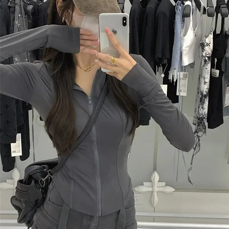 

UPF 50+ Women Sunscreen Hoodie Solid Color Thin Ice Silk Summer UV Protection Long-sleeved Jacket Breathable Shirt Clothing