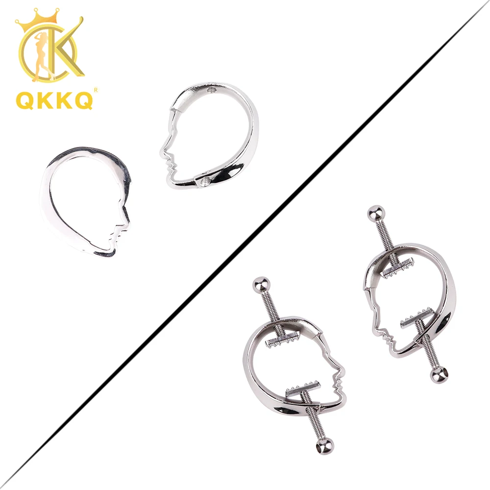 

QKKQ One Piece BDSM Toys Nipple Clamps Breast Stimulators Adult Female Masturbators Adult Play Metal Accessories 18+