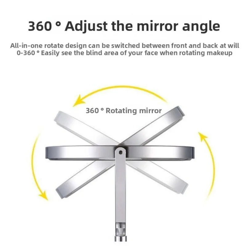 3/4/5/6 بوصة مرآة ماكياج خمر 3x مرآة ماكياج سطح المكتب الأوروبي مزدوجة الوجهين مرآة ماكياج الحد الأدنى
