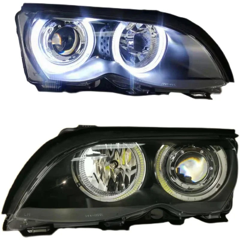 Car Head lamp for bmw E46 headlight 2002~2005y car accessories 318 320i 325 330 headlamp for BMW E46 fog light