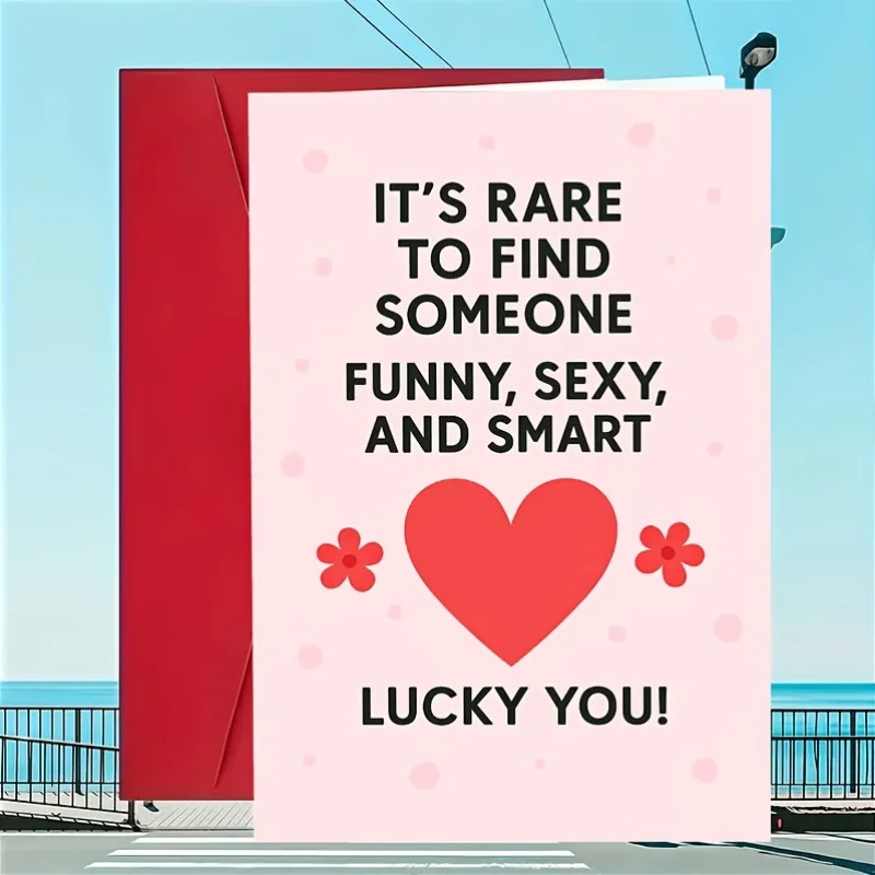1 romantic, cute and sexy love card, suitable for boyfriend/husband/partner romantic gesture design