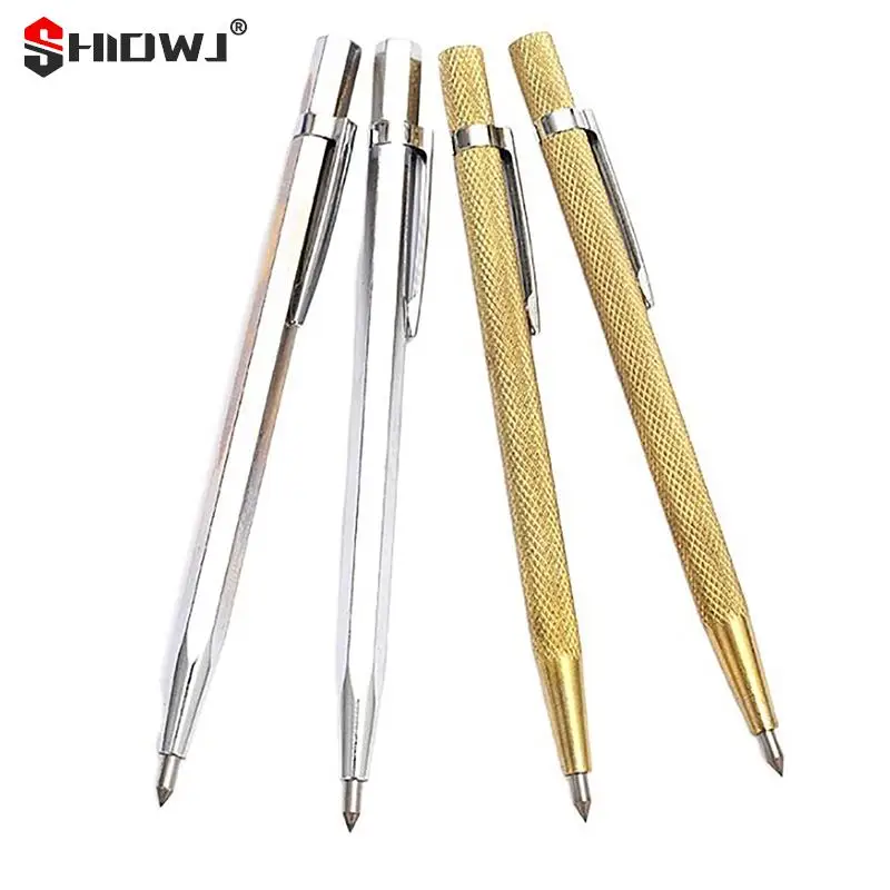 Glass Cutting Tool Diamond Cutter Carbide Scriber Hard Metal Tile Machine Lettering Pen 6 Colors Engraver Glass Knife Scriber