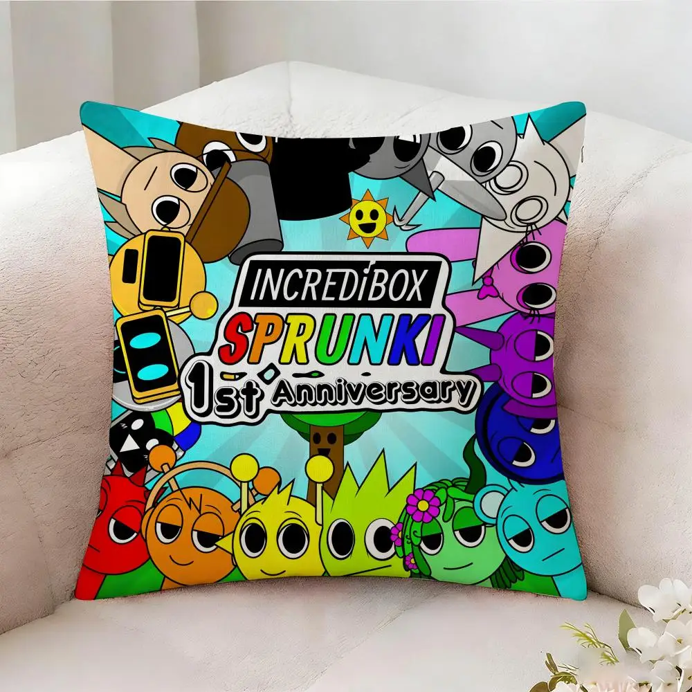 S-sprunki Beat Game Kissenbezug, beidseitig bedruckt, Sofakissen, Kopfteilkissen für Schlafzimmer – Detail 19