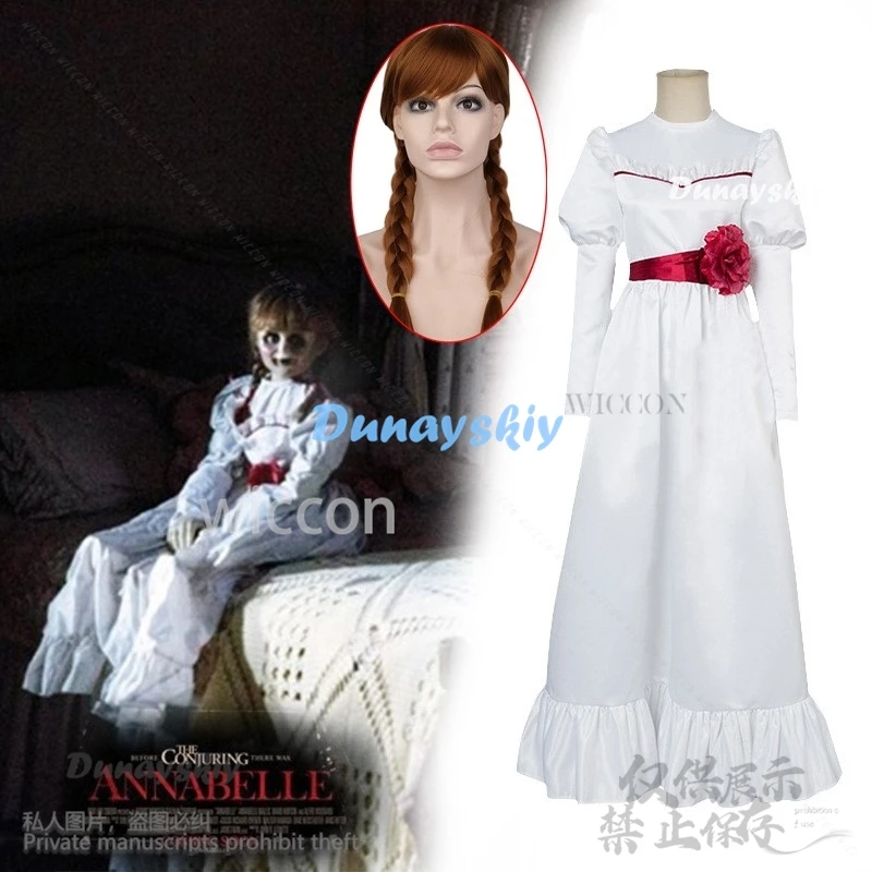 Anime Movie Horror Annabal Cosplay Costume Dress Lolita For Women Kids Adult Costumes And Wig Scary Fancy Christmas Party Outfit