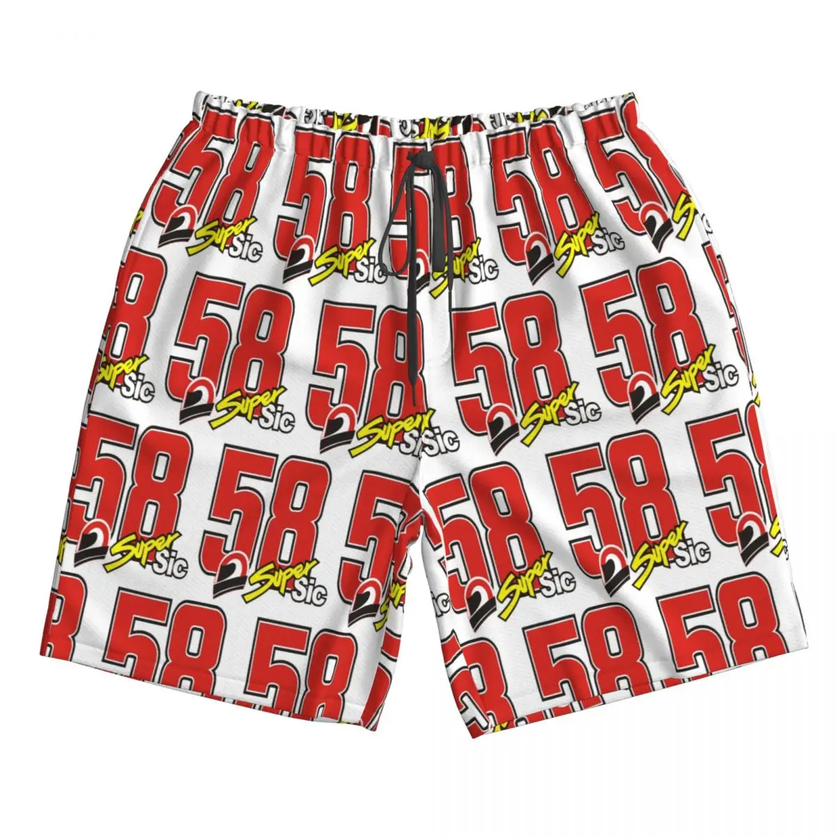 

Marco Simoncelli 58 Super Sic Trunks Beach Board Shorts Casual Quick Dry Swimming Summer Men Pants