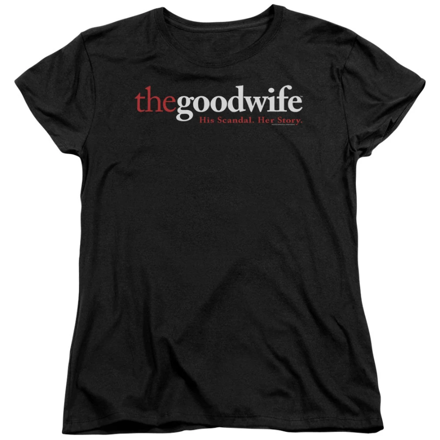 The Good Wife Logo Woman's and Juniors Black Shirts Men Women Tee Streetwear Oversized Loose Casual