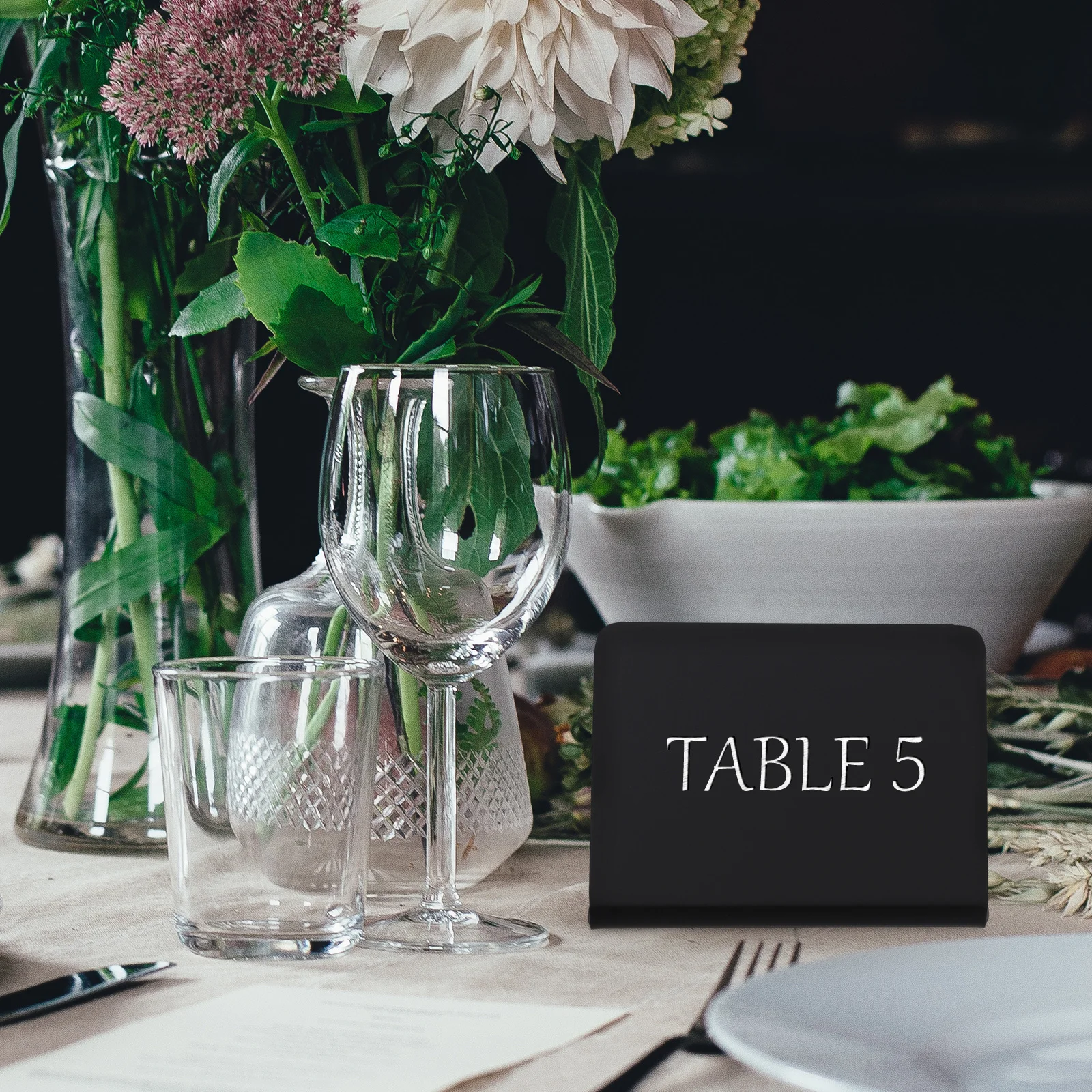 

6Pcs Small Blackboards Acrylic Reusable Message Boards for Wedding Birthday Party Home Decor Office Writing Memo Decoration