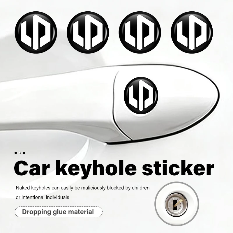 Car Lock Stickers Keyhole Anti-blocking Protection Styling Accessories For Leapmotor T03 S01 C16 C11 C01 C10 2022 2023 2021