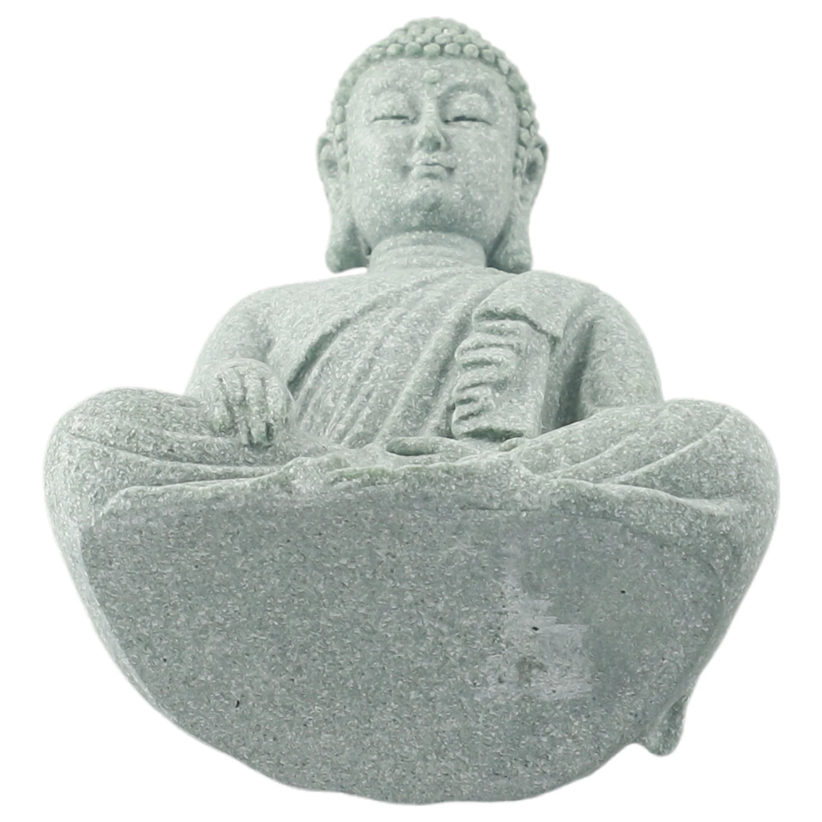 High Quality Indoor Outdoor Sitting Buddha Resin 4x8x12cm Sandstone Resin Statue Decor Waterproof For Home Garden