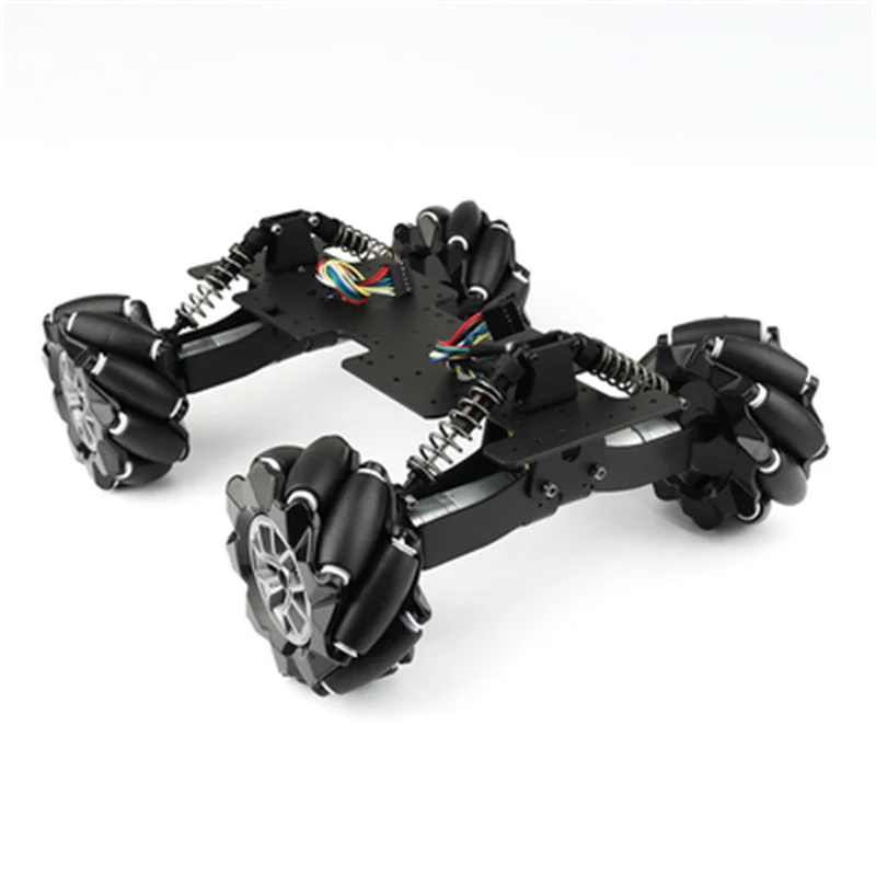 Omnidirectional Mecanum Wheel Robot Car Chassis Kit for Arduino Adjustable Suspension Unassembled