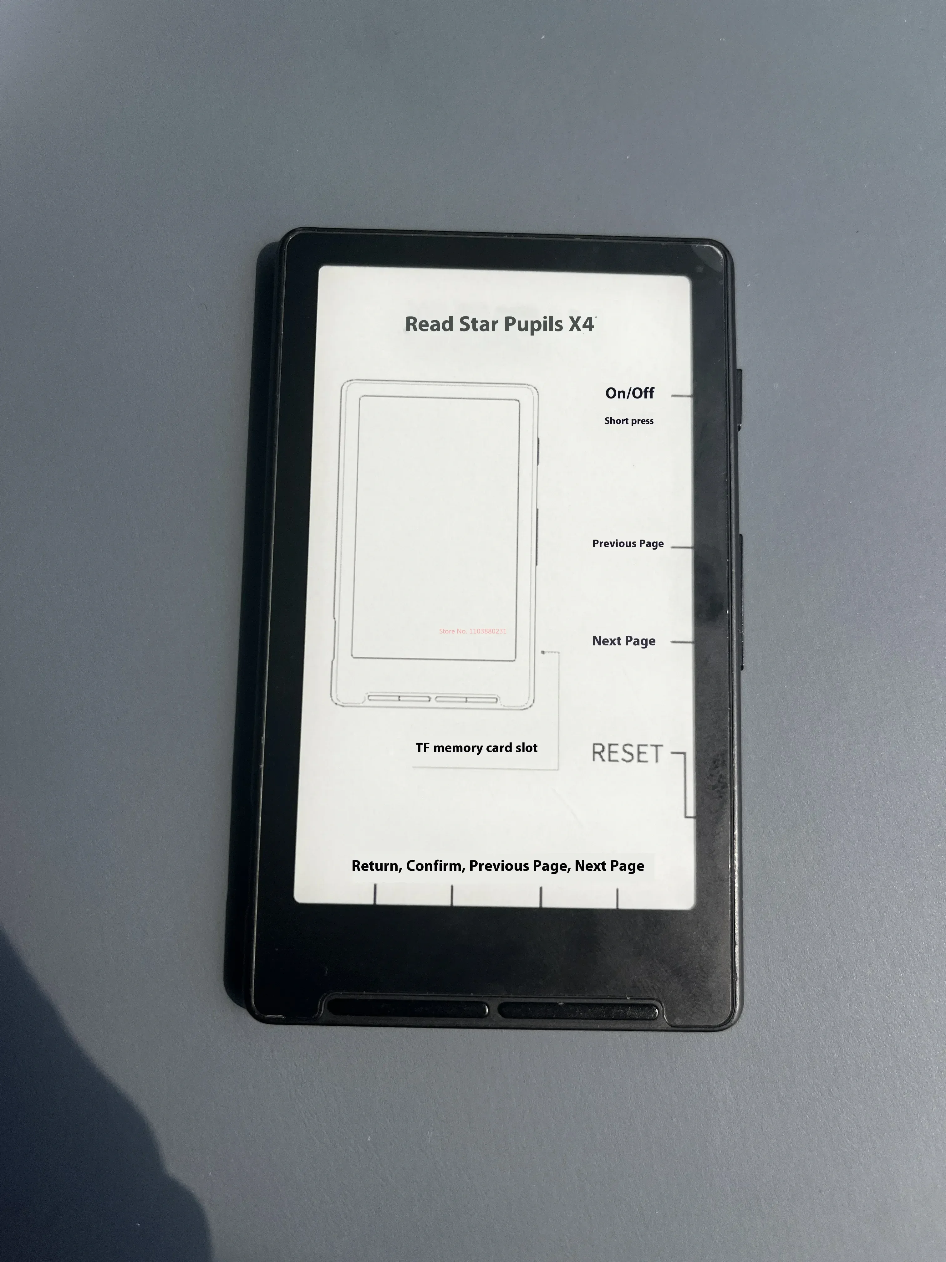 XTEINK X4 E Ink E Reader Magnetic Ultra Thin Pocket Size Small Screen Portable Secondary Phone Screen E Book Reader For Students