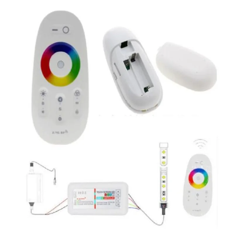 EOSOTE Touch Screen LED Controller 12V 24V RF Remote Control For RGB RGBW Led Strip Lights Wireless Wifi Speed Tape Dimmer