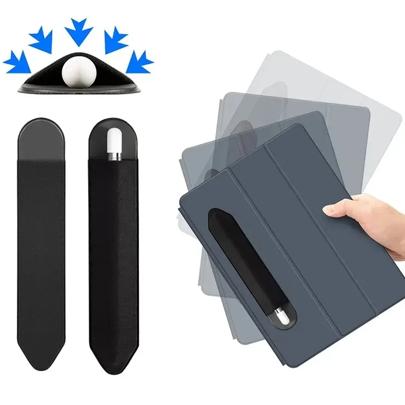 Universal Self-Adhesive Stylus Pen Holder Elastic Fabric Pencil Sleeve Anti-lost Sticky for iPad Tablet Cell Phone ATouch Pens