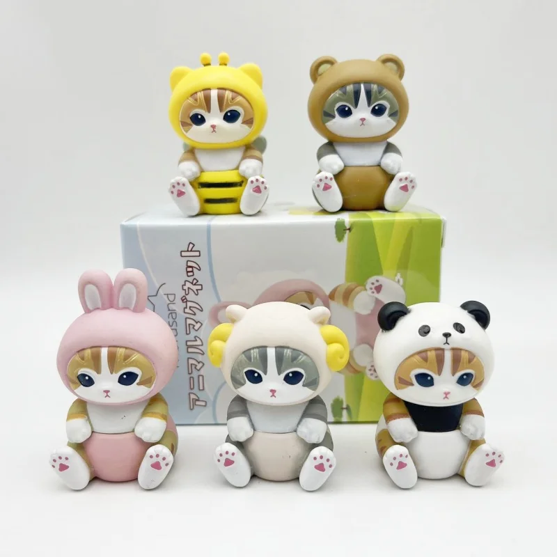 

Maofusandi Nyanpants Blind Box Kawaii Cute Cat Kitten Rabbit Bear Fox Koala Red Panda Cosplay Figure Collectible Toys