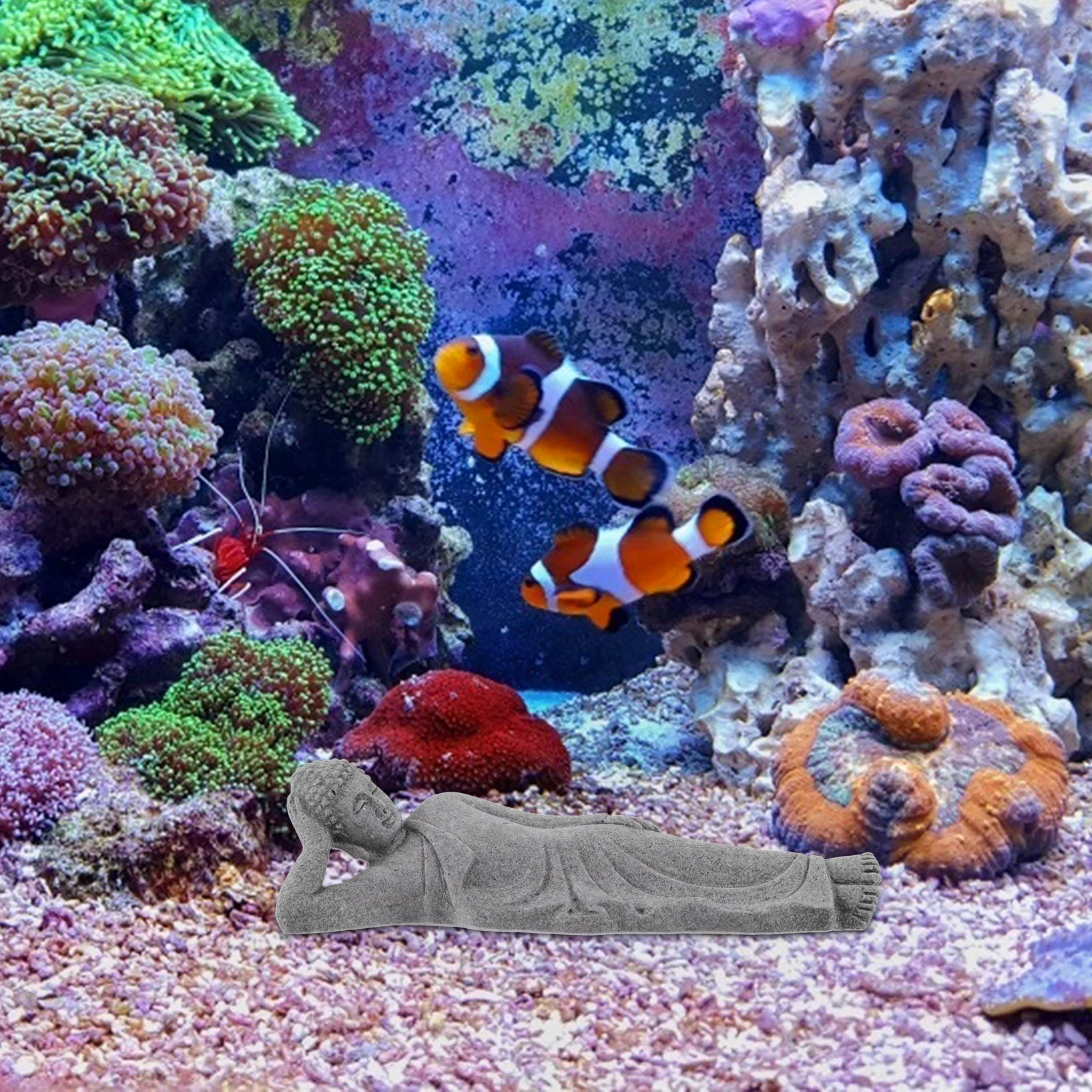 

Фигурка дзен-монка, статуя Будды, орнамент, настольные украшения, синий камень, порошок, небольшой декор