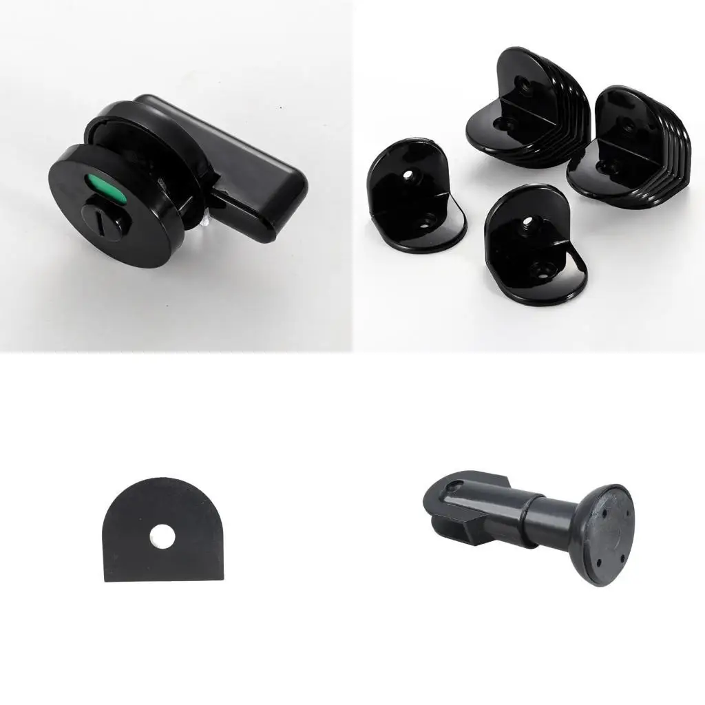

652F Protective Bathroom Stall Support Brackets & Strong Legs Easy to Use for Commercial Restrooms Furniture Installation