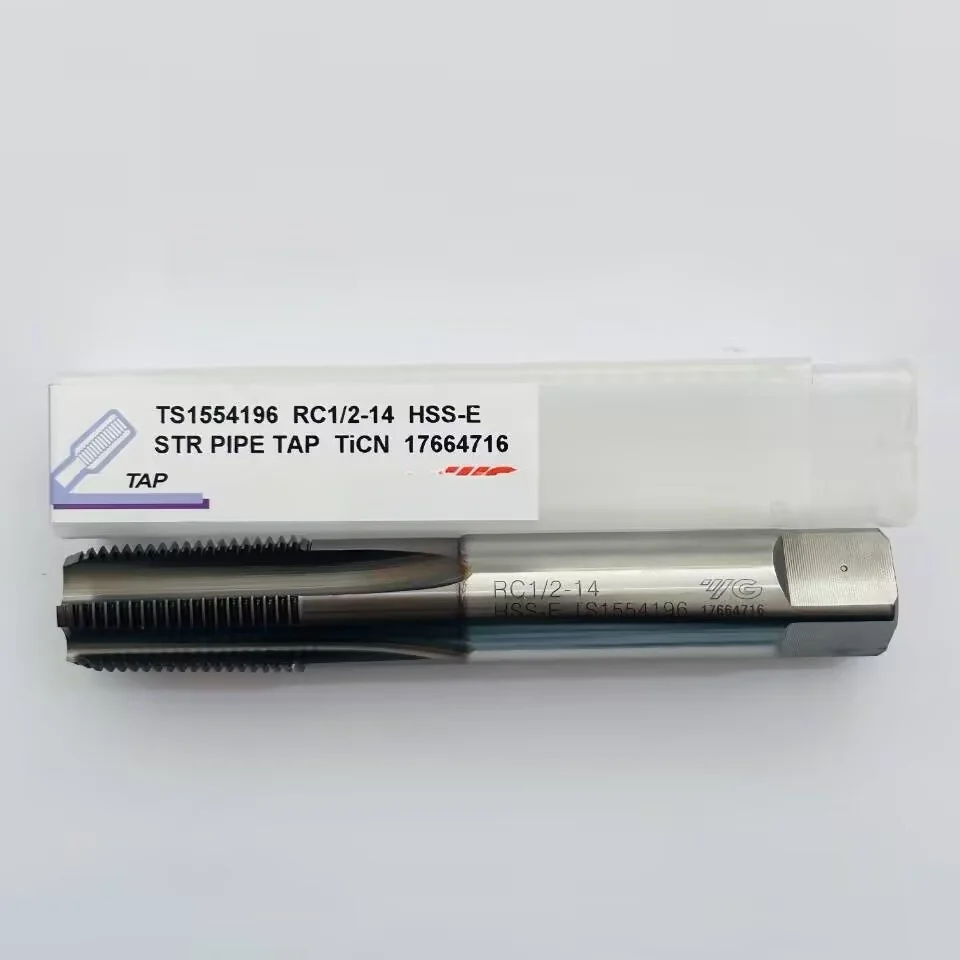 YG-1 HSS-E Machine Taps ,RC1/8 RC1/4 RC3/8 RC1/2 RC3/4 RC1-11 TiCn STR PIPE TAP,55degree British sealed cone internal thread tap