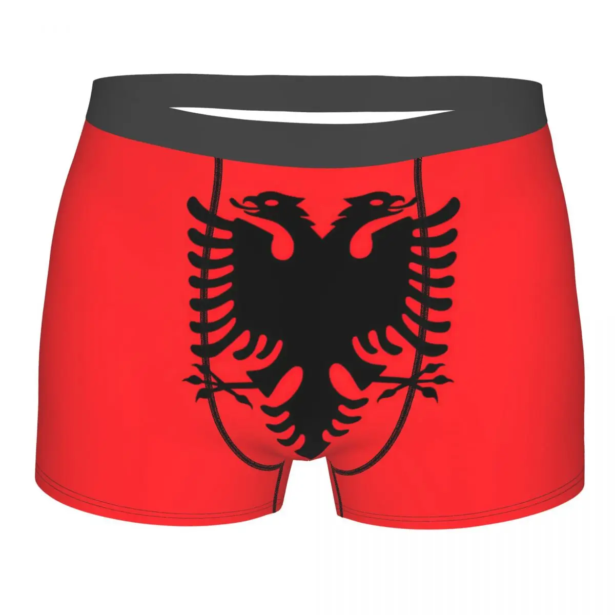 

Flag Of Albania Underpants Breathbale Panties Male Underwear Print Shorts Boxer Briefs