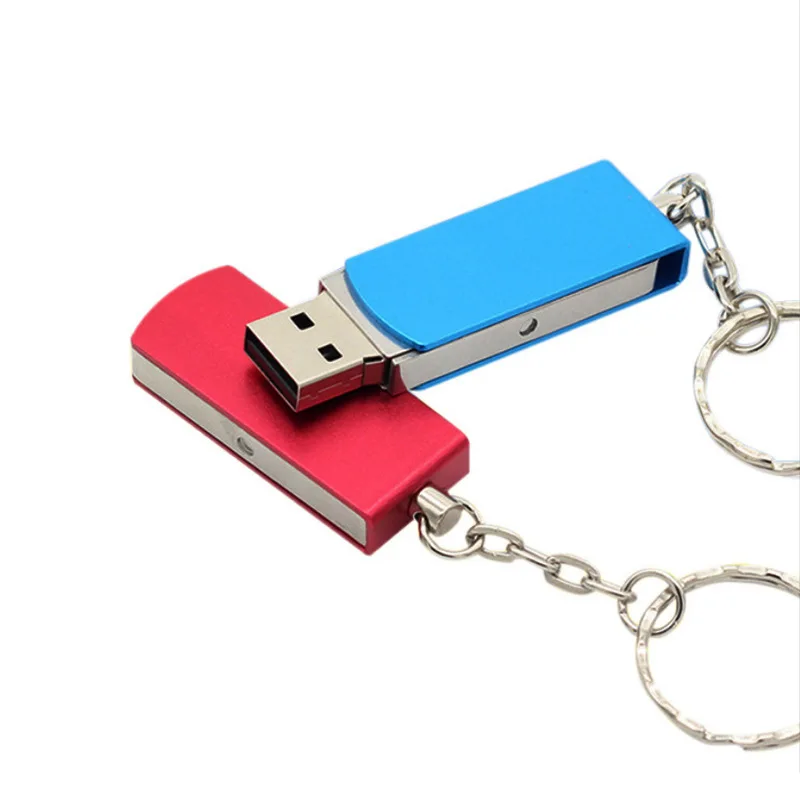 Free Custom Laser Engraving Color Mini Metal Clip USB2.0 Flash Drive 4GB 8GB 16GB 32GB 64GB 128GB