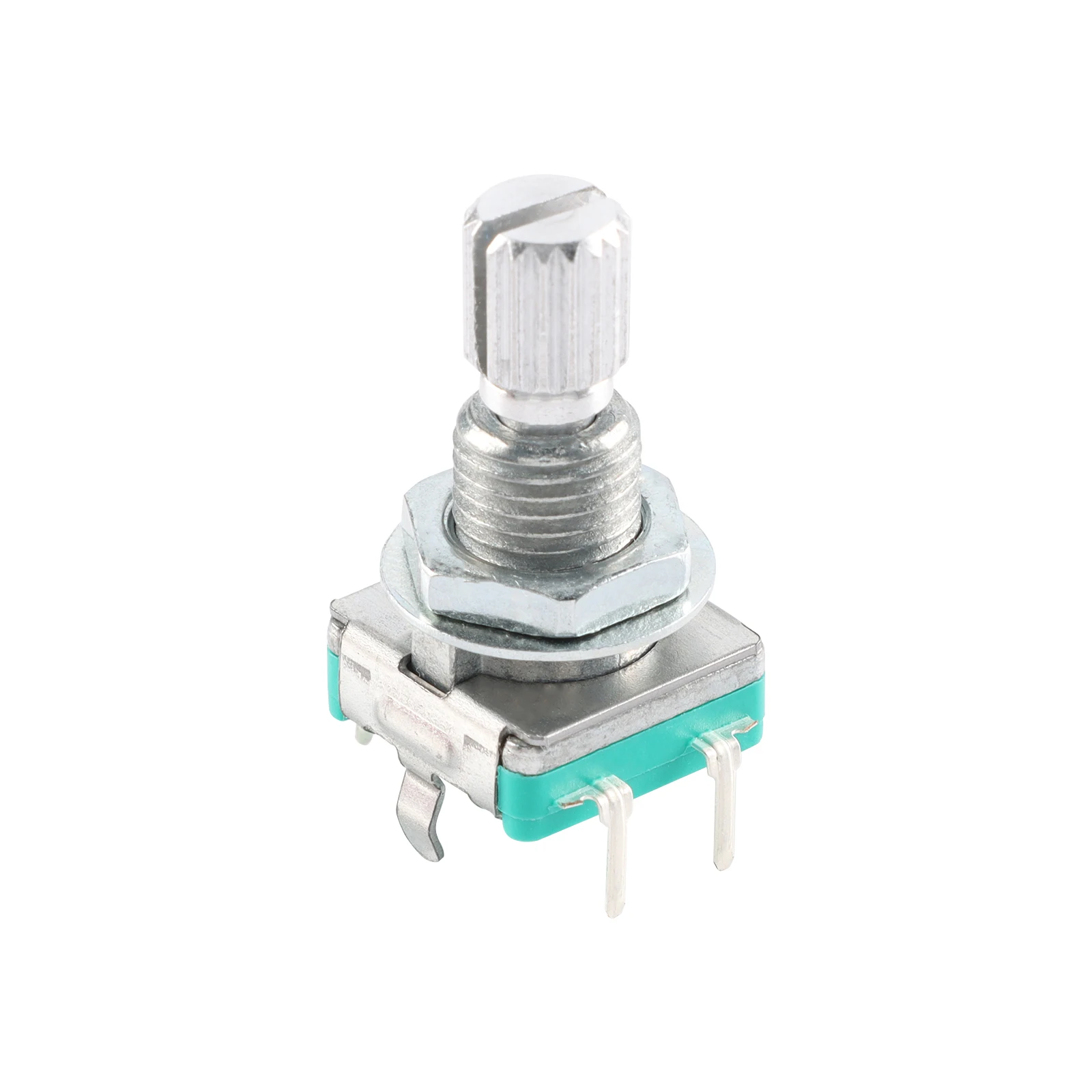 5PCS/Lot EC11 Rotary Encoder 15mm 20mm Plum Blossom Shaft D Half Shaft with Switch Digital Potentiometer 20 Bit Pulse