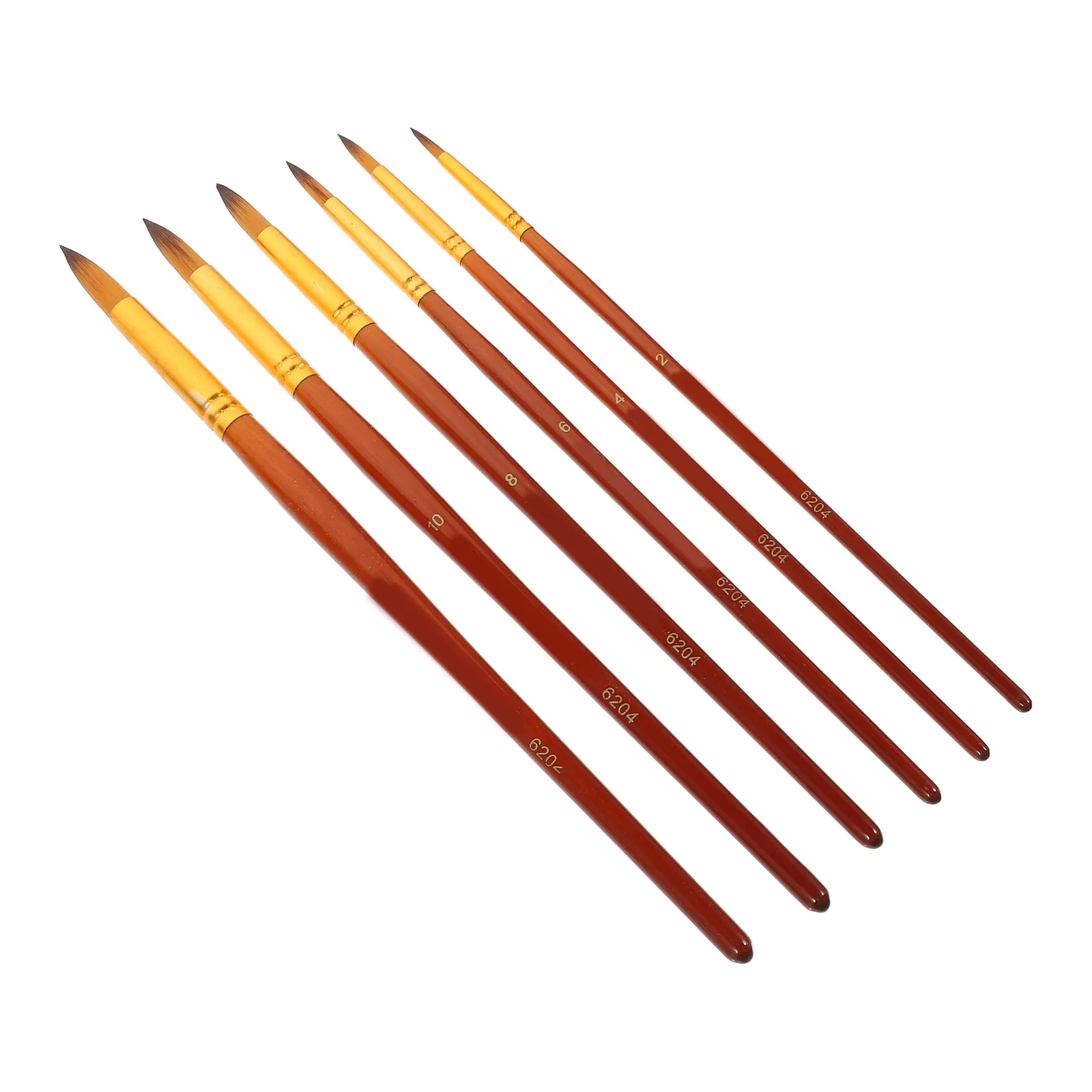 

6Pcs Watercolor Painting Brushes High Grade Nylon Bristles for Watercolor Gouache Acrylic Painting Ideal for Artists Students