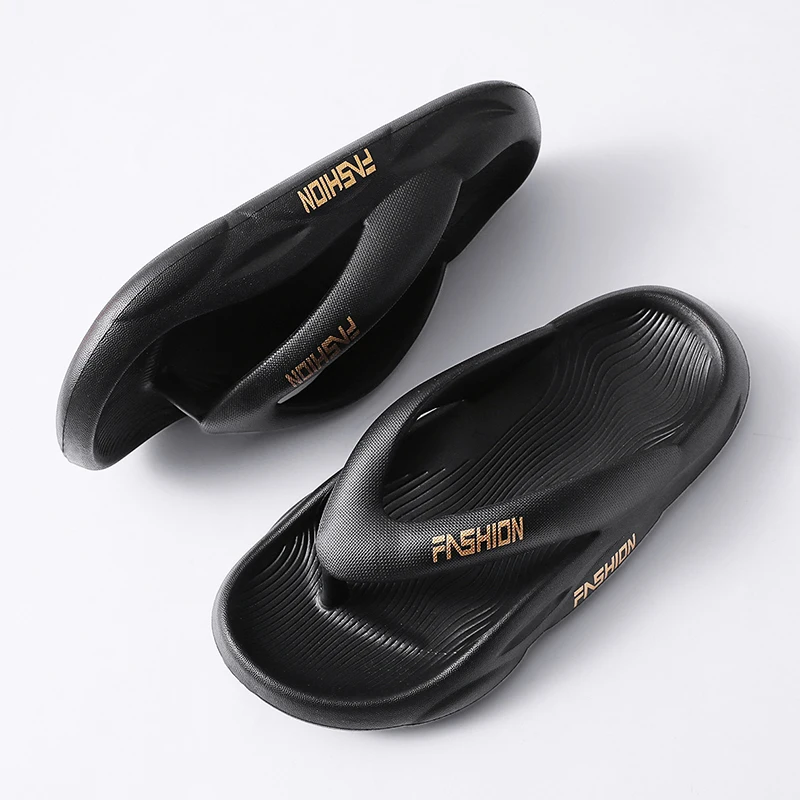 MAIJIAKA Summer Men's Flip Flops Platform Slippers Outdoor Casual Beach Sandals Home Non-slip Slippers Soft Sole EVA Slippers view 2