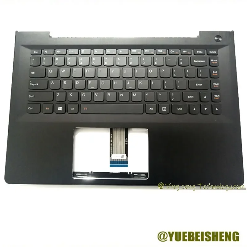 

YUEBEISHENG New for Lenovo I2000 S41-70 500S 300S-14 US keyboard upper cover Backlight 5CB0J33245