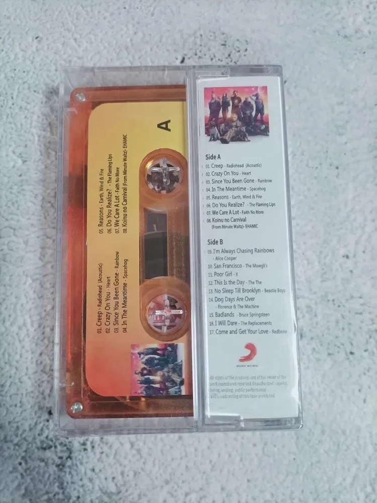 อะนิเมะผู้ปกครองของ Galaxy Star-Lord Groot Raccoon เพลงเทปคอสเพลย์เทปเพลงประกอบกล่องรถ Walkman เทป Prop ของขวัญ