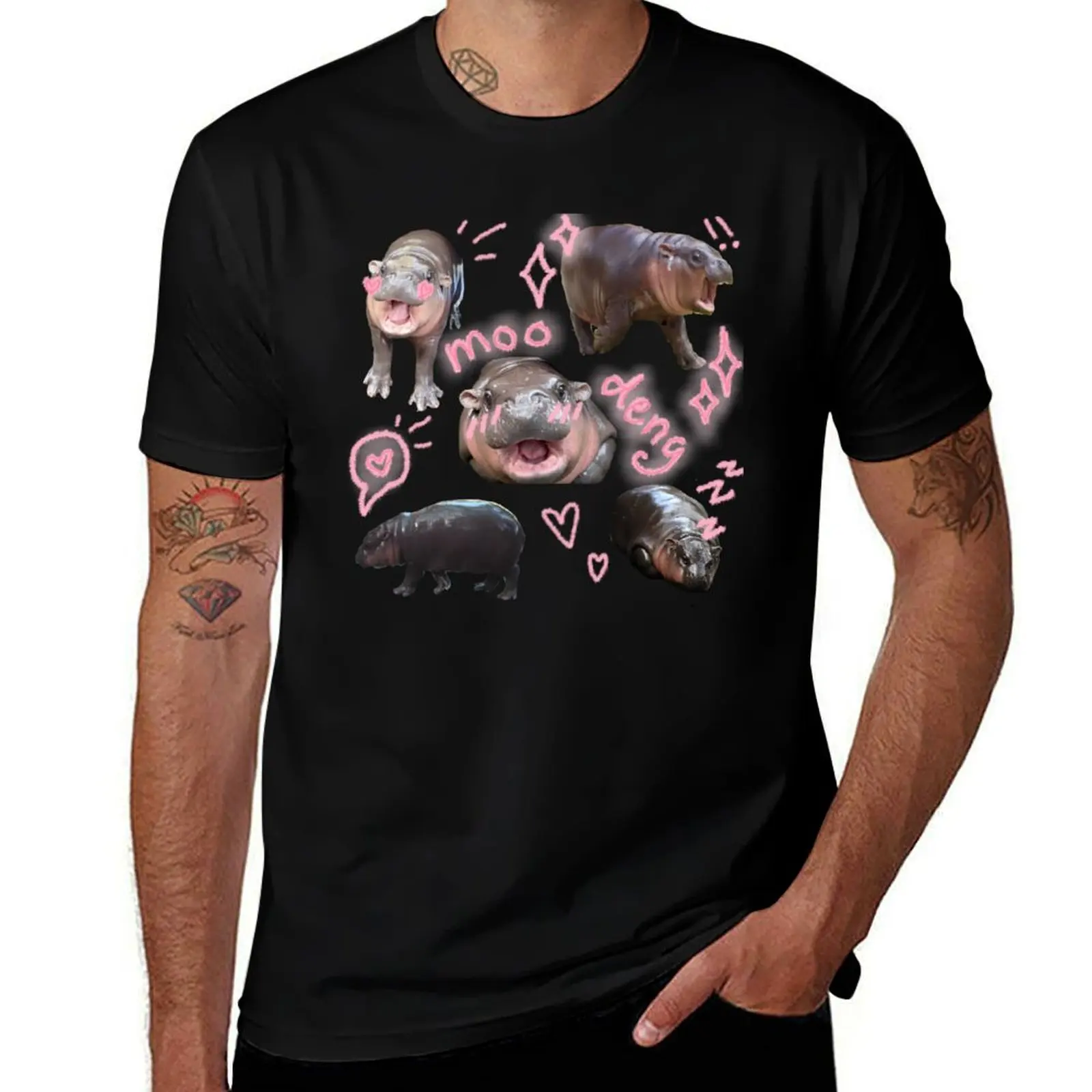 

MOO DENG IS SO CUTIE T-Shirt man t shirt luxury cotton t shirts high quality